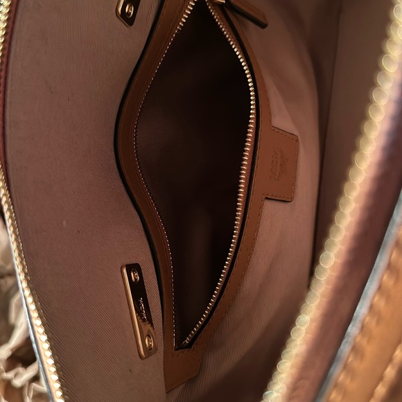 MCM Cognac Visetos Satchel Bag - Picture 5 of 8